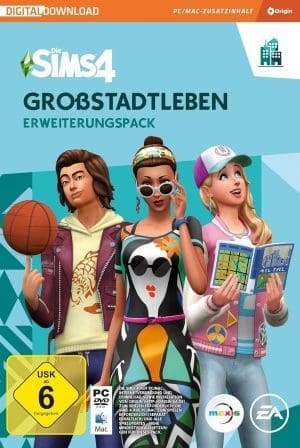 Die Sims 4 Großstadtleben (EP3) Erweiterungs-Pack PCWin-DLC |PC Download Origin Code |Deutsch