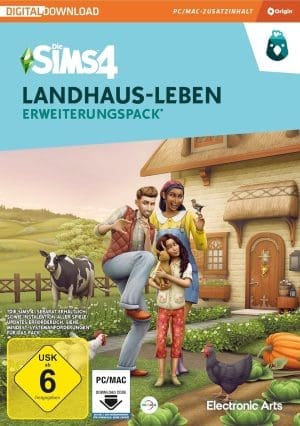 Die Sims 4 Landhaus-Leben (EP11)Erweiterungs-Pack PCWin-DLC |PC Download Origin Code |Deutsch