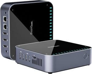 DreamQuest Mini PC Windows 11 16GB RAM 512GB M.2 SSD Intel N95 (bis zu 3,4Ghz) Micro Desktop Computer mit 4K HDMI/2x LAN/WiFi 5/Bluetooth4.2/USB3.2 für Office Business Klein PC Besser als N5105