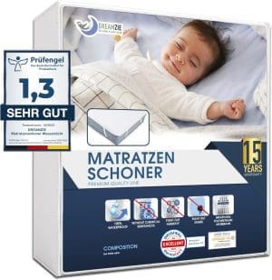 Dreamzie Matratzenschoner 70x140 Baby Wasserdicht Made in EU und Oeko-TEX Zertifiziert Nässeschutz Atmungsaktiv