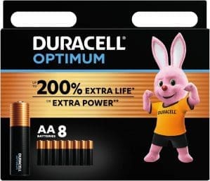 Duracell Optimum Batterien AA, 8 Stück, bis zu 200 % zusätzliche Lebensdauer oder extra Power