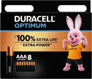 Duracell Optimum Batterien AAA, 8 Stück, bis zu 100 % Extra Power oder zusätzliche Leistung