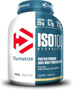 Dymatize ISO 100 Hydrolyzed Gourmet Vanilla 2264g – Whey Protein Hydrolysat + Isolat Pulver