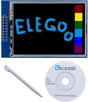 ELEGOO UNO R3 2,8" TFT Touchscreen mit SD Karten Slot für Arduino UNO R3 Bibliotheken auf CD Mitgeliefert