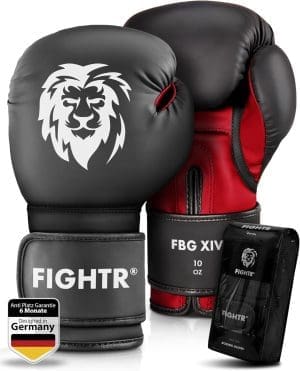 FIGHTR® Boxhandschuhe - Maximaler Schutz & Stabilität | Boxhandschuhe für Boxen, MMA, Muay Thai & Kickboxen | Größen 8-16 oz, inkl. Tragetasche