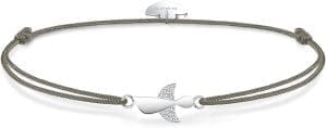 F.Zeni Damen-Schutzengel-Armband, 925er-Sterlingsilber-Armbänder, Glücksbringer für Frauen und Mädchen, 24 cm, verstellbar, handgefertigt, geflochten