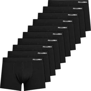 Fullluwaa Boxershorts Herren 10er Pack Baumwolle Unterhosen Männer Ohne Kratzenden Zettel Atmungsaktive und Weiche Herrenunterwäsche