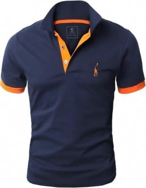 GLESTORE Poloshirt Herren Männer Hemd Herren Kurzarm Shirt Sommer