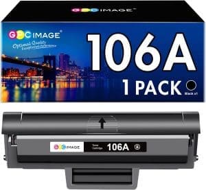 GPC IMAGE kompatibel für HP 106A Toner W1106A Schwarz für Laser 107w MFP 135wg 137fwg 135w 137fnw 135a 107a 107r 135r Druckerpatrone (Schwarz)