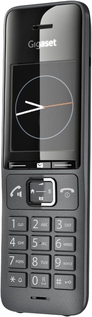 Gigaset COMFORT 520HX – DECT-Mobilteil mit Ladeschale – Schnurloses Telefon für Router und DECT-Basis, titan-schwarz (Kompatibel in DE, IT, FR, NL, BE, CHE, AUT) (Ohne Basis)