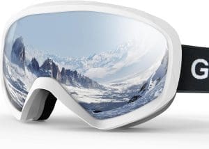 GlaRid Snowboard Skibrille für Herren Damen Jugend Anti Beschlag über der Brille Winter Schneebrille mit Portable Brillenetui