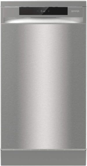 Gorenje GS 541D10 X Freistehender Geschirrspüler / SuperSilent / 11 Maßgedecke / 5 Programme / Programmanzeige / TotalDry / Silber, 45 cm breit