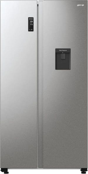 Gorenje NRR 9185 DAXLWD Side by Side Kühl-Gefrierkombination, Made in Europe, EEK D, NoFrostPlus, Inverter-Kompressor, Crisp Zone, ConvertActive Zone, FastFreeze, 178,6 cm, Edelstahl