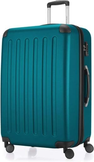 Hauptstadtkoffer - Spree Hard -Shell -Koffer, Trolley -Koffer, Reisekoffer, 4 Doppelräder, Aqua Green, 75 cm Kooffer