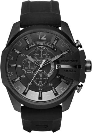 Herren-Chronographenuhr der Diesel Chief-Serie mit Silikon-, Edelstahl- oder Lederarmband