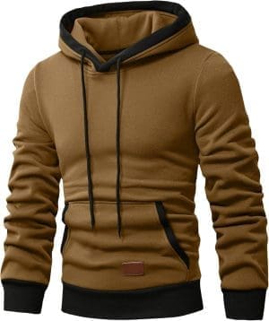 JMIERR Kapuzenpullover Herren Langarm Hoodie Herren Warm Pullover mit Kapuze Casual Kapuzenjacke Hoodie Baumwolle Sweatshirt Kordelzug Hoody mit Tasche