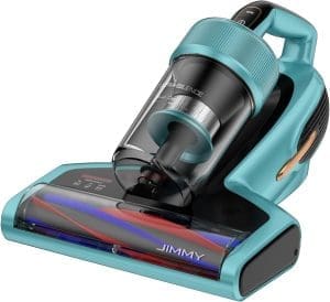 Jimmy BX7 Pro Milbensauger 700W Leistungsstark Matratzenreiniger mit UV-C-Licht, Hausstaubmilben Sensor,Ultraschall Funktion,16Kpa Absaugung Handstaubsauger für Matratze Sofa Bett, Hellblau