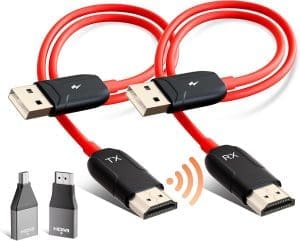 Kabelloser HDMI-Sender und -Empfänger, 1080P HD-Sat-Receiver, HDMI-Funk-HDMI-Funkübertragung für Streaming von Video-Audiodateien von, Laptop, PC zu HDTV, Projektor, kabelloser HDMI-Extender, drahtlos HDMI