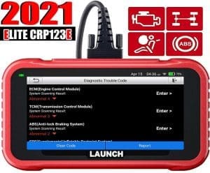 LAUNCH OBD2 CRP123E Auto-Diagnosegerät, Fehlercode-Scanner, professioneller Auto-Codeleser, 4 Systemdiagnosen (Motor-SRS bei ABS) mit 3 Resets (Lenkwinkel-Reset, Drosselklappeneinstellung, Öl-Reset)