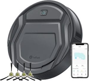 LEFANT 210PG Saugroboter mit 2200 Pa,WLAN Roboterstaubsauger Kompatibel mit Alexa und APP-Steuerung,120 Min Laufzeit, Staubsauger Roboter optimiert für Teppich Tierhaare Hartböden mit Ladestation