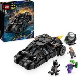 LEGO DC Batman: Batman Tumbler vs. Two-Face & The Joker – Superhelden Spielzeug mit Batmobil Auto – Spielset mit Minifiguren – Geschenk für Jungen und Mädchen ab 8 Jahren 76303