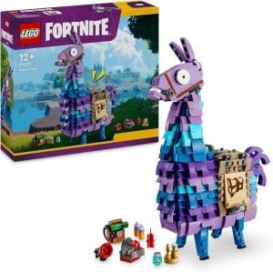 LEGO Fortnite Vorratslama, Spielzeug zum Videospiel, Lama Figur zum Spielen und Ausstellen, Geschenk für Jungen und Mädchen und Gamer ab 12 Jahren, Abenteuer Spieleset 77071