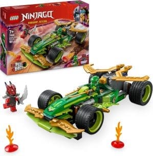 LEGO NINJAGO Lloyds Actionflitzer – Auto Bauspielzeug mit 2 Minifiguren für Rollenspiele, baubares Spielzeugauto für Kinder – Geschenk für Jungen und Mädchen ab 7 Jahren 71828