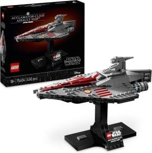 LEGO Star Wars 75404 Assault Ship der Acclamator-Klasse aus Angriff der Klonkrieger - Sternenschiff zum Sammeln, Bauen und Ausstellen - Fantasy Bauset - Geschenk für Erwachsene und Jugendliche Fans