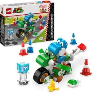 LEGO Super Mario: Mario Kart – Yoshi-Bike, Nintendo Abenteuer-Set zum Sammeln, Geschenk für Kinder, Jungen, Mädchen und Gamer ab 7 Jahren, Sammlerstück mit Yoshi Figur 72031