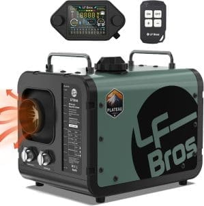 LF Bros 12V/220V Standheizung Diesel, 5KW Plateau Version Parkplatz Heizung Alles in einem, Dieselheizung mit Timer LCD Display Fernbedienung für Eisfischen, Boot, Wohnmobile, LKW