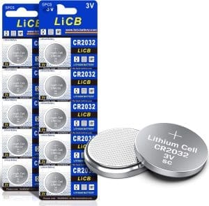 LiCB 10 Stück CR2032 3V Lithium Knopfzellen CR 2032 Batterien