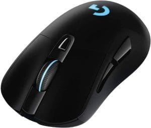 Logitech G703 LIGHTSPEED kabellose Gaming-Maus mit HERO 25K DPI Sensor, Wireless Verbindung, LIGHTSYNC RGB, POWERPLAY-kompatibel, geringes Gewicht von 95g, PC/Mac - Schwarz