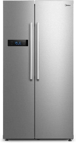 Midea MERS530FGD02 Side-by-Side Kühl-/Gefrierkombination/NoFrost/Inverter Technologie/Indoor Ice Bar/Twin Control/176,5 cm Höhe/335 L Kühlen/197 L Gefrieren/256 kWh/Jahr