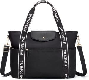 Missnine Handtasche Laptoptasche Damen 15,6-Zoll-Laptoptasche Leichte Arbeitstasche Damen Große Kapazität Computertasche Büroreisen