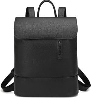 Myhozee Damen City Rucksack - Eleganter Rucksack Tasche PU Leder Diebstahlsicherer Tagesrucksack mit Laptopfach 14 Zoll Rucksack Wasserdichter Schulrucksack für Ausflüge Reisen Freizeit