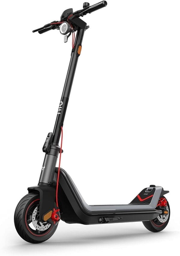 NIU E-Scooter mit & ohne Straßenzulassung (je nach Modell bis zu 65km Reichweite & 120kg Belastung; extra breite Luftreifen; große Trittfläche; breiterer & höherer Lenker, IP54; klappbar; Display; App)