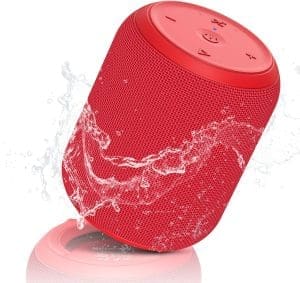 NOTABRICK Bluetooth Lautsprecher Tragbare Musikbox 15W Stereo,IP67 Wasserdichte Musikbox,1000 Minuten Spielzeit,Bluetooth Box für Outdoor,Zuhause,Party,rot