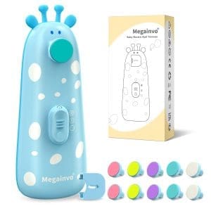 Nagelfeile Baby Elektrische,Megainvo Baby Nagelfeile Elektrisch Maniküre Set Nagelpflegeset Baby Nagelscheren Elektrisch Nageltrimmer Baby Erstausstattung Geschenk für Neugeborene Mädchen & Junge