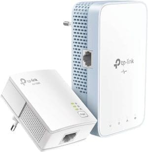 (Neu) TP-Link TL-WPA1000 Powerline-Kit WiFi, PLC, AV1000 Mbit/s, 750 Mbit/s im WLAN, Dualband, 1 Gigabit-Port, Plug and Play, HomePlug AV2, weiß