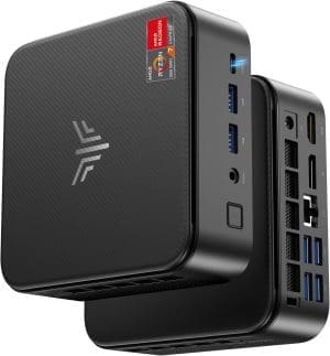 Nipogi Mini PC 32GB DDR4 1TB SSD, AMD RYZEN 7 5875U (Bis Zu 4,5GHz, 8C/16T) MICRO DESCHTOP COMPUTER FÜR BÜRO/HEIMKINO/MECISCH/BUSINESS/TRIFE 【Wifi6/Bluetooth5,2/DP+HDMI+USB+USB-C.