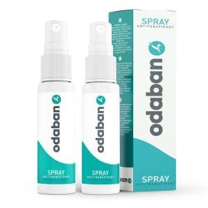 ODABAN Antitranspirant Deo Spray, 2er Set, 2x30ml I Deo gegen starkes Schwitzen mit Aluminium I Anti Schweiß bei übermäßigem Schwitzen, Händen, Achsel und Kopf I Geeignet für empfindliche Haut