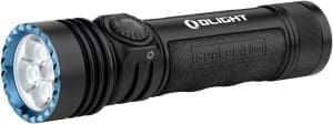 OLIGHT Seeker 4 Pro LED Taschenlampe mit Holster, 4600 Lumen 260 Meter, USB-C wiederaufladbare Lampe 15 Tage Akkulaufzeit, tragbare Handlampe für den Alltag, Outdoor (Schwarz Kaltweiß)