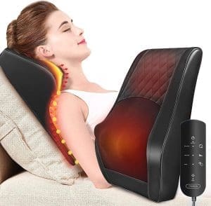 OMASSA Massagegerät, Nackenmassagegerät mit Wärme, Shiatsu Massagegeräte 3D Knet Rückenmassagegerät, Muskelschmerzlinderung für Nacken, Rücken, Beine, Geschenke für Männer, Frauen, Mama, Papa