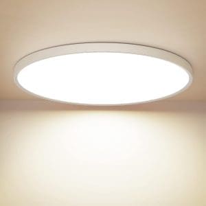 OUILA LED Deckenleuchte Flach Rund - Deckenlampe 24W 4000K 2600LM IP44 Wasserdichte Badezimmerlampe, Küchenlampe Neutralweiß für Küche Bad Schlafzimmer Flur Keller, Durchmesser 30cm