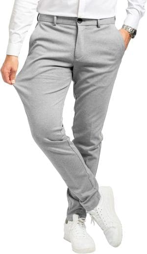 Performance Pants Herren Stylische Slim-Fit-Stretchhose, bequem, für Business und Freizeit, bequemer Stoff