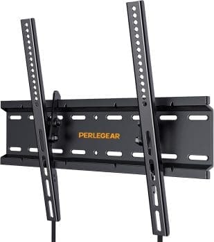 Perlegear TV Wandhalterung, Wandhalterung Fernseher für 26-60 Zoll TV bis zu 52kg, Neigbare TV Halterung Max.VESA 400x400mm