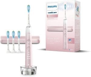 Philips Sonicare DiamondClean 9000 Series Power Elektrische Zahnbürste Special Edition – Schallbürste, sauberere Zähne und Mundpflege, Pink, mit 4x C3 Premium Plaque Control Bürstenköpfen (Modell HX9911/79)