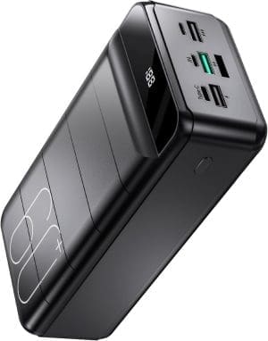 Power Bank 60000mAh, 22,5W Powerbank PD USB C Schnellladefunktion Externer Akku mit LED-Display, 4 Ausgänge und 3 Eingänge, kompatibel mit iPhone, Tablets, iPad usw