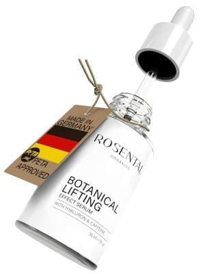 ROSENTAL ORGANICS Natural Botanical Lifting Effect Serum mit Hyaluron und Koffein Anti Falten Gesichtspflege - Hyaluronsäure-Gesichtsserum - Feuchtigkeitsserum - Anti-Aging Naturkosmetik (30ml)