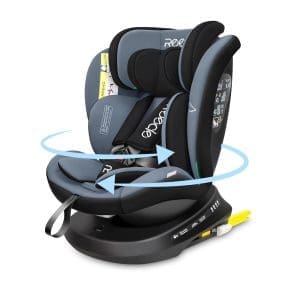 Reecle 360 ​​Drehbar i-Size Kindersitz mit ISOFIX 40-150 cm (0-36 kg) Reboarder, ab Geburt -12 Jahre, ECE R129